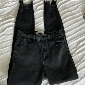 Abercrombie & Fitch “super skinny ankle high rise”